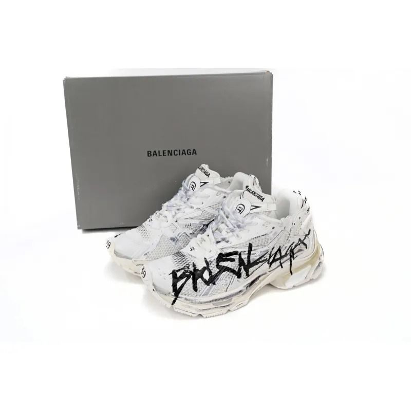 Runner Graffiti white