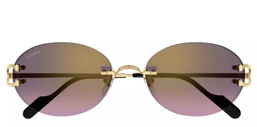 CARTIER PICCADILLY CT0551S 004 GOLD/VIOLET GRADIENT LENS EYEGLASSES