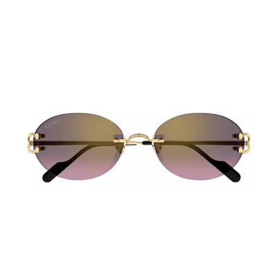CARTIER PICCADILLY CT0551S 004 GOLD/VIOLET GRADIENT LENS EYEGLASSES