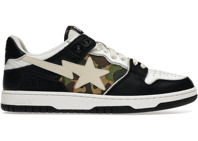BAPE Low Camo Black &amp; White