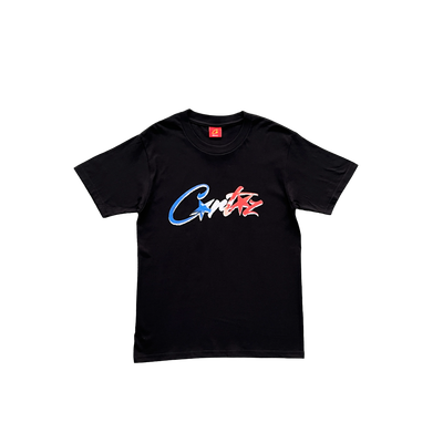 CORTEIZ Alcatraz T-Shirt Nera Scritta Colorata