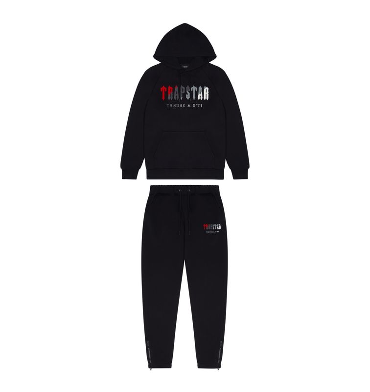 TS London Chenille Decoded Tracksuit - Nero/Rosso