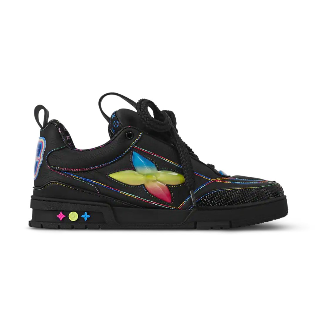 Skate Sneaker Black/Rainbow