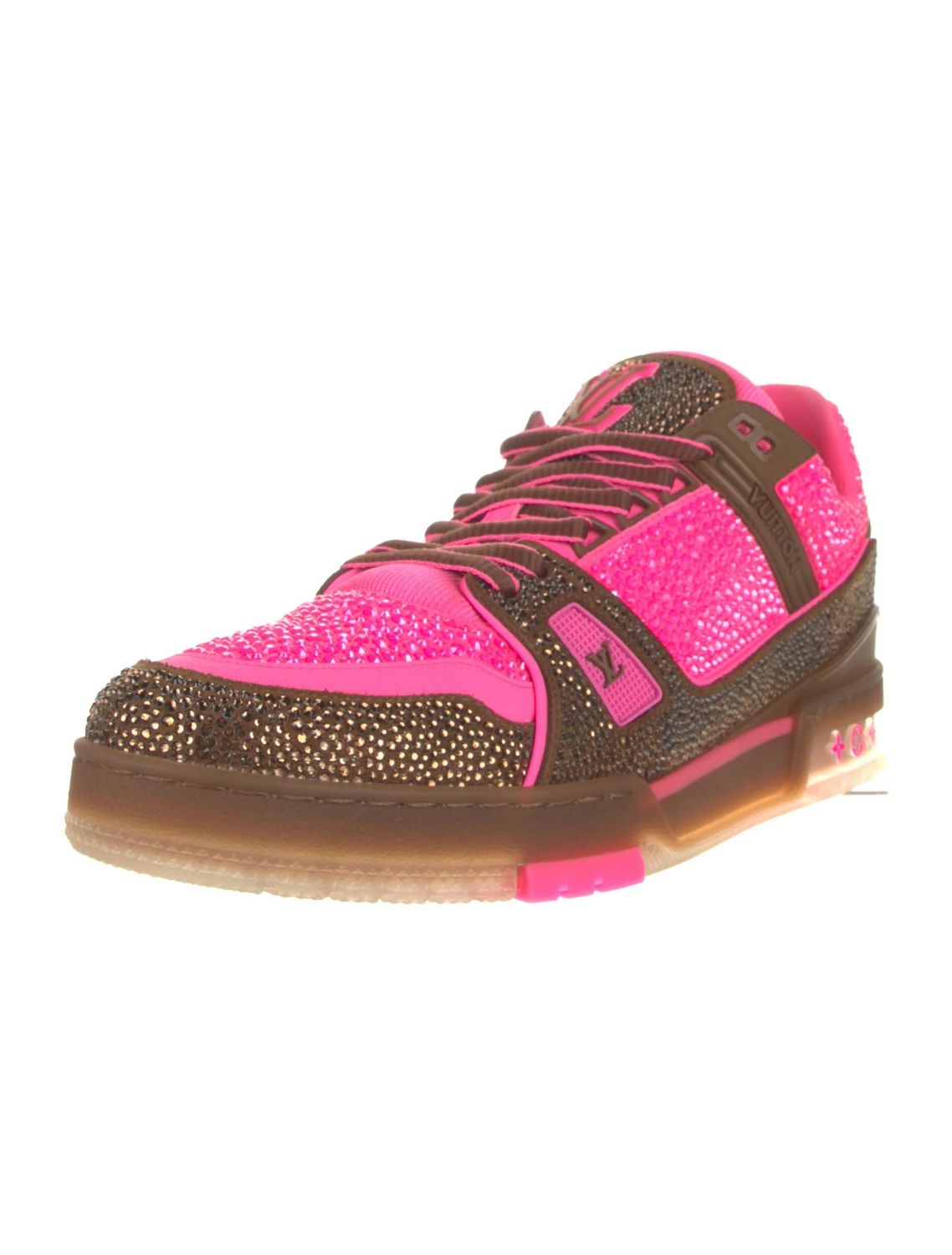 Trainer Pink Brown Crystal