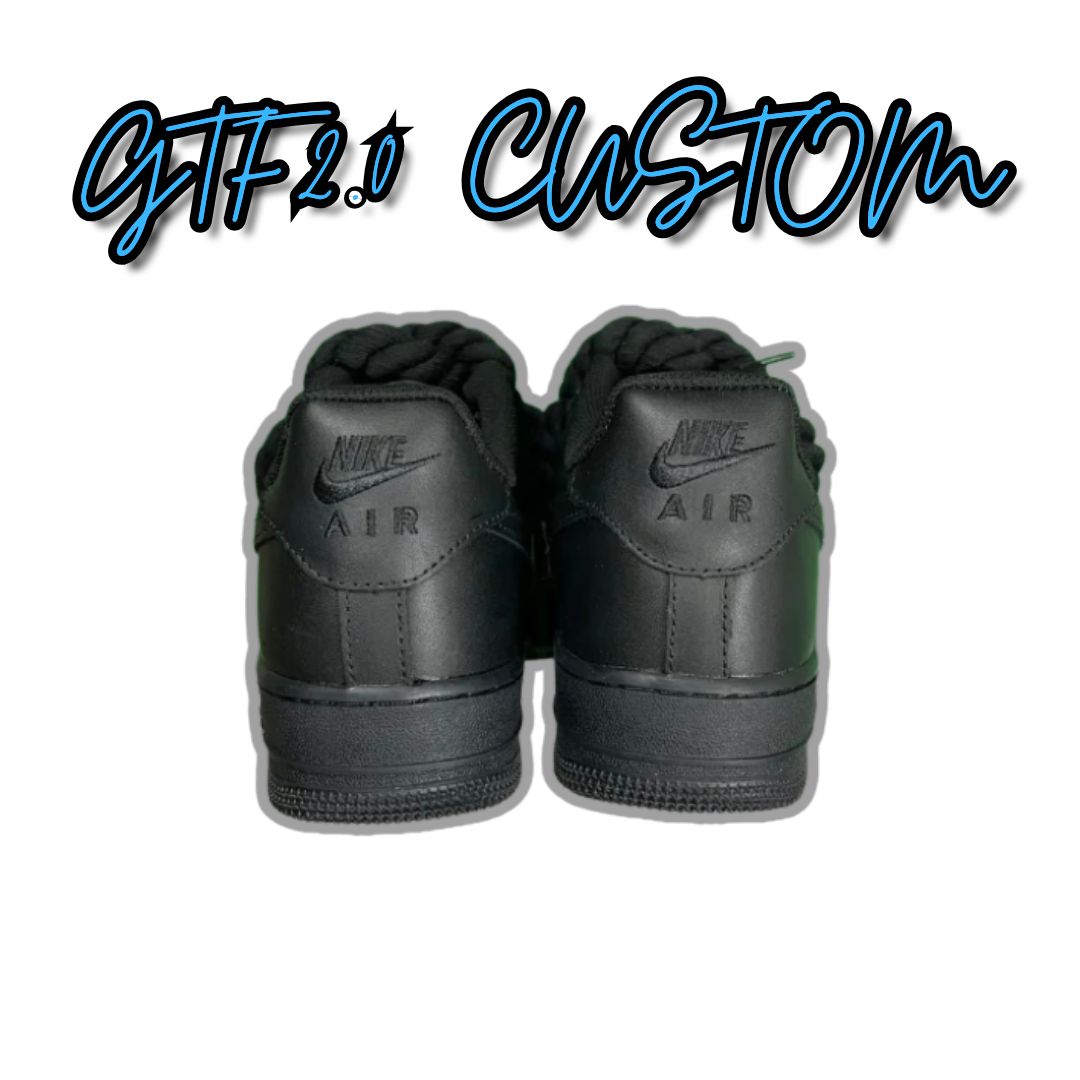 AF1 Low Chunky Rope laces Black