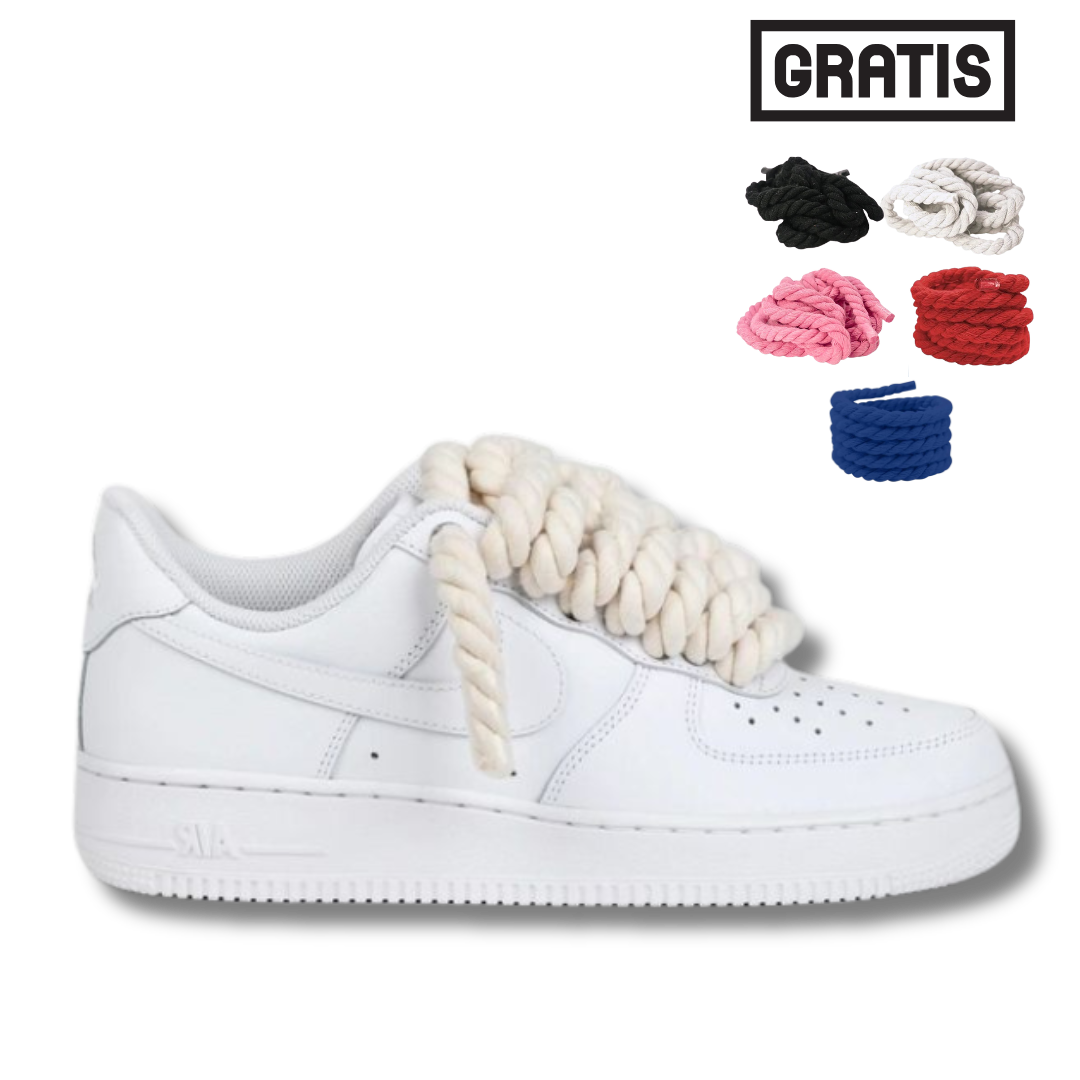 AF1 Low Chunky Rope laces White