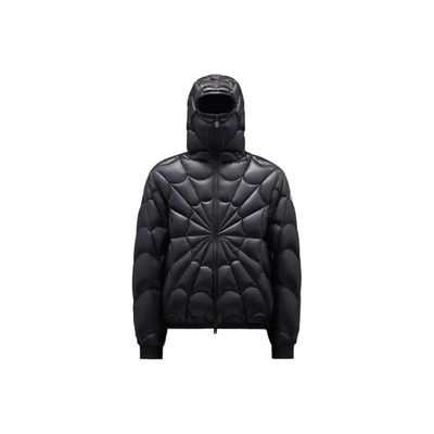 MONC*LER Violier Spider-Man Short Down Jacket Black