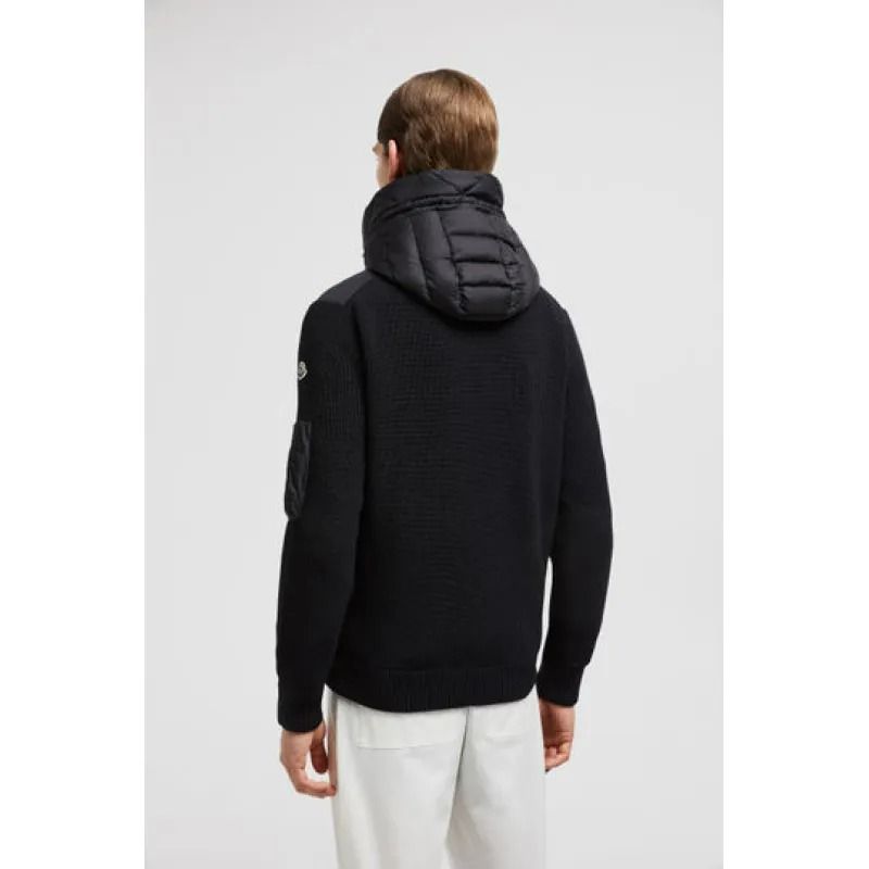 MONC*LER Sweaters &amp; Cardigans Padded Wool Hoodie