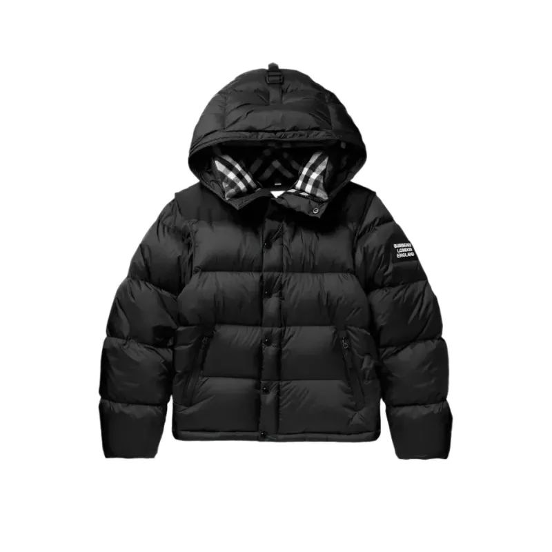 BBRBRY Hooded Puffer Jacket with Hood