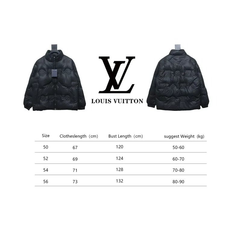 Louis Vuitton LV Down Jacket Black