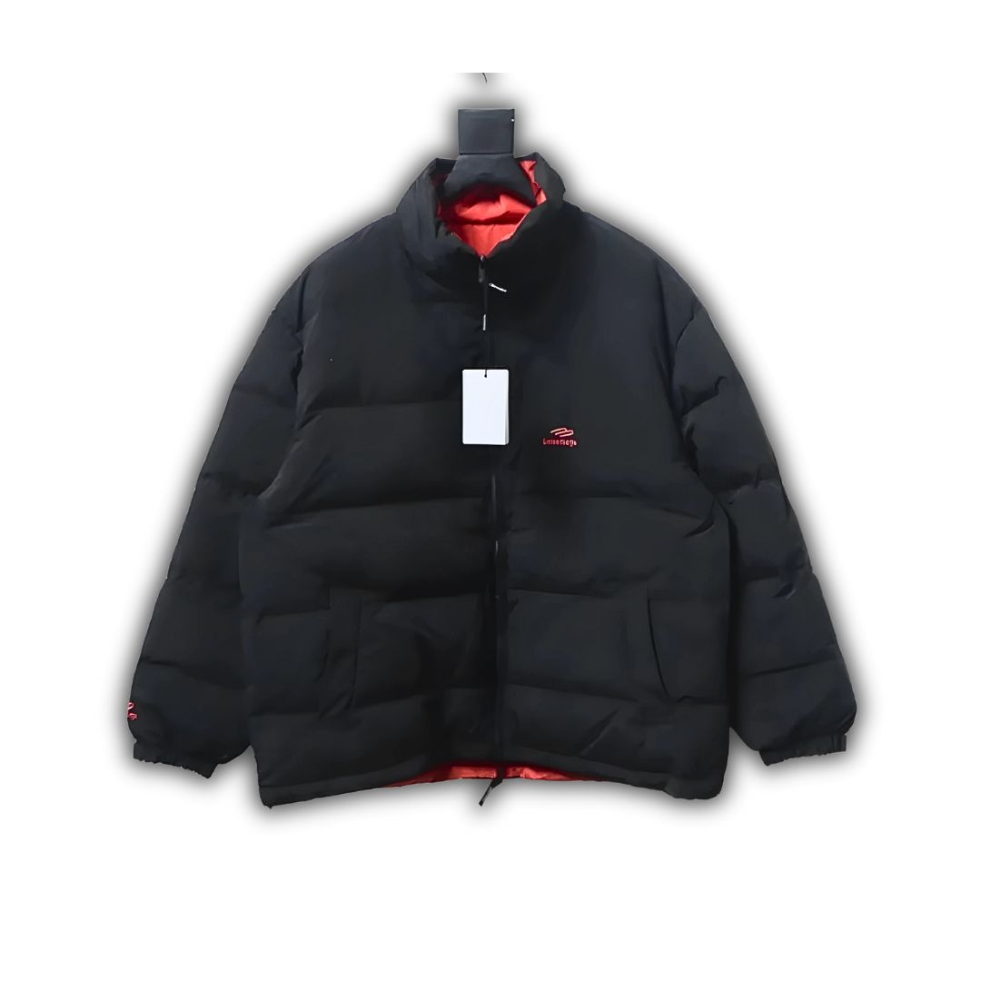 Balenciaga SPORTS ICON TRACKSUIT cocoon-shaped double-sided wide turtleback down jacket