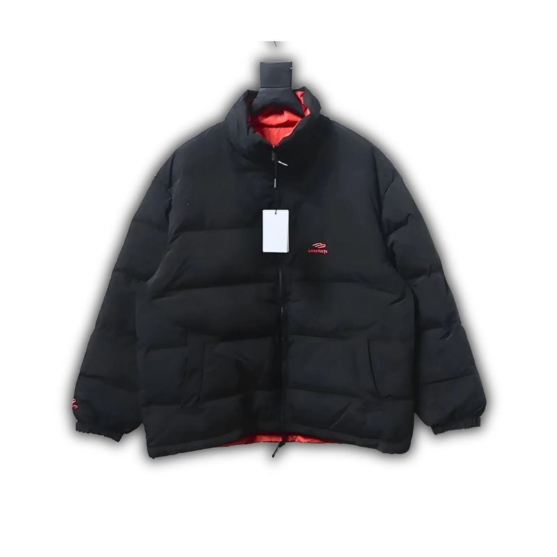 Balenciaga SPORTS ICON TRACKSUIT cocoon-shaped double-sided wide turtleback down jacket