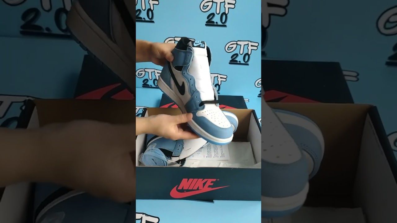 J 1 Retro High White University Blue Black