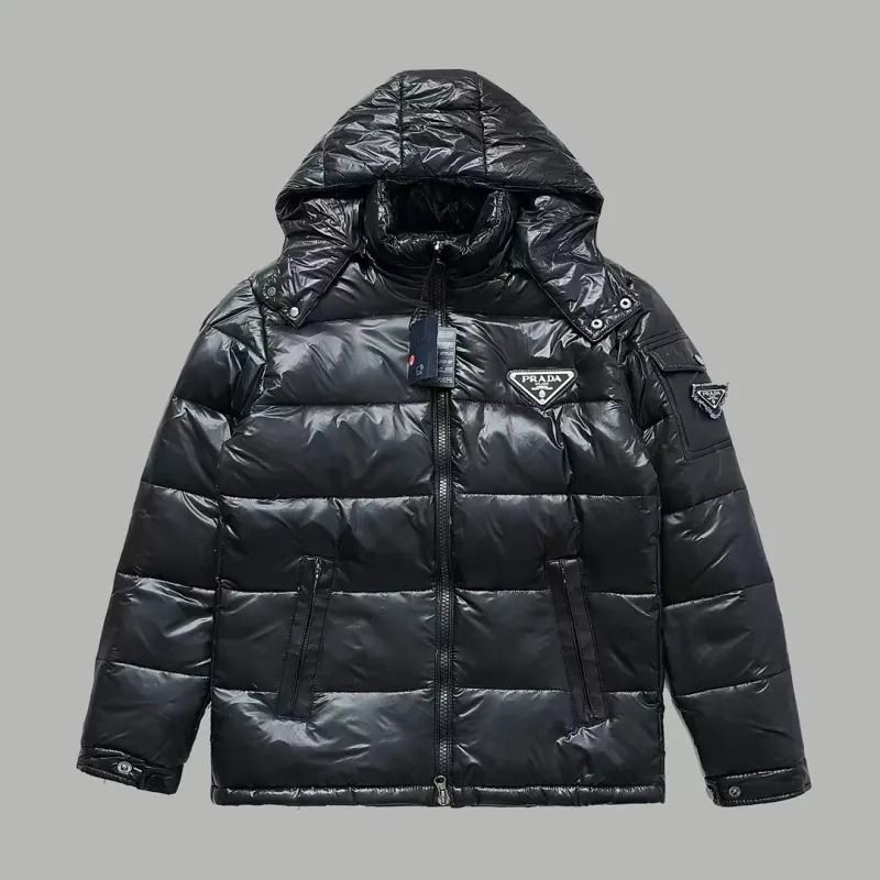 Prada puffer jacket Medium Black