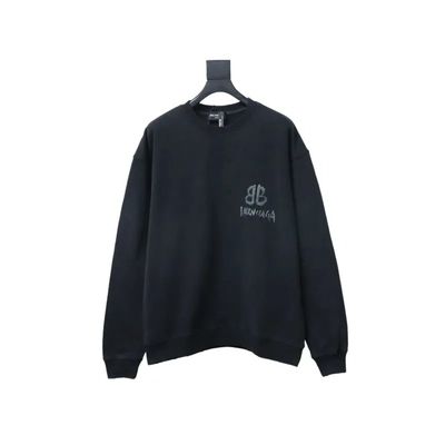 Balenciaga Luminous Print Sweatshirt Black