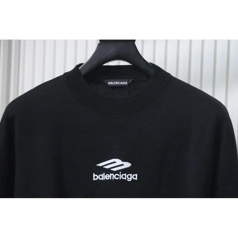 Balenciaga Embroidered Knitted Sweater