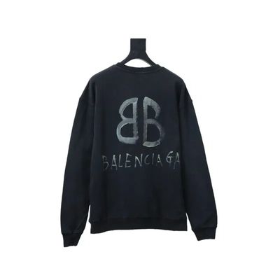 Balenciaga Luminous Print Sweatshirt Black