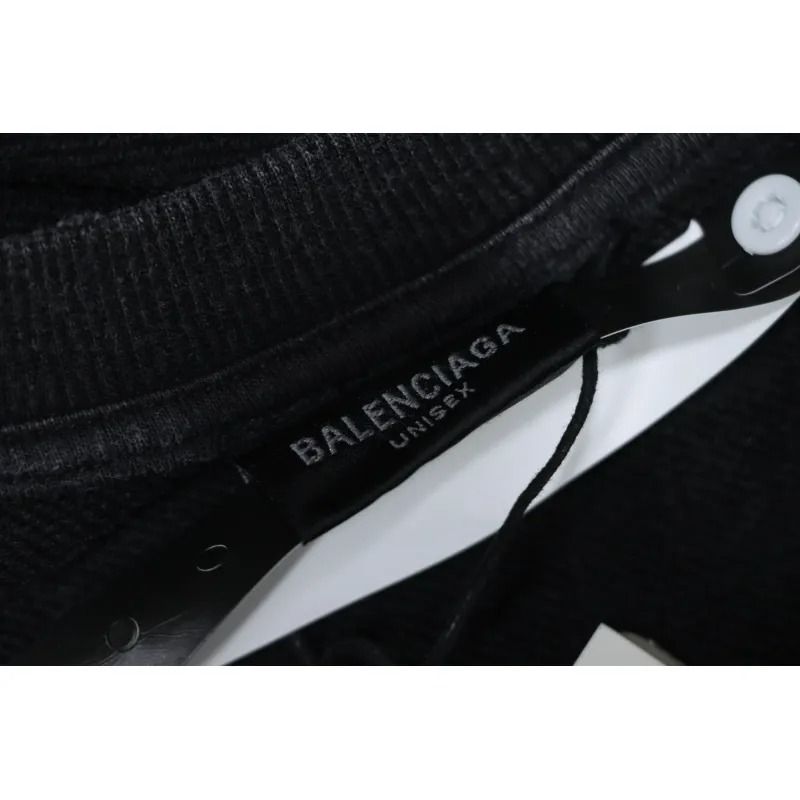 Balenciaga Hand-painted Lettering Sweatshirt Black
