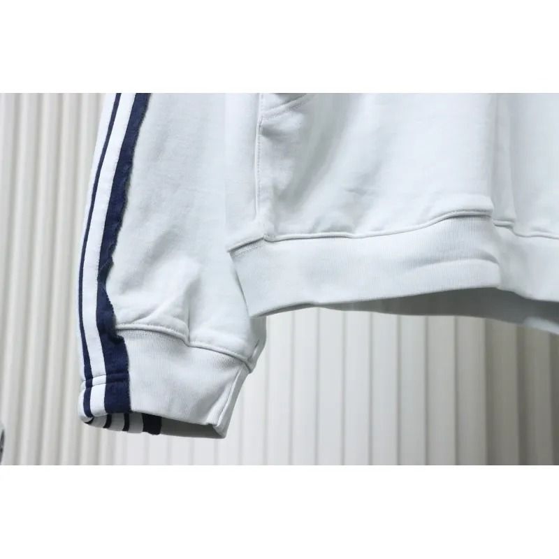 Balenciaga Hoodie Splicing Ribbon White