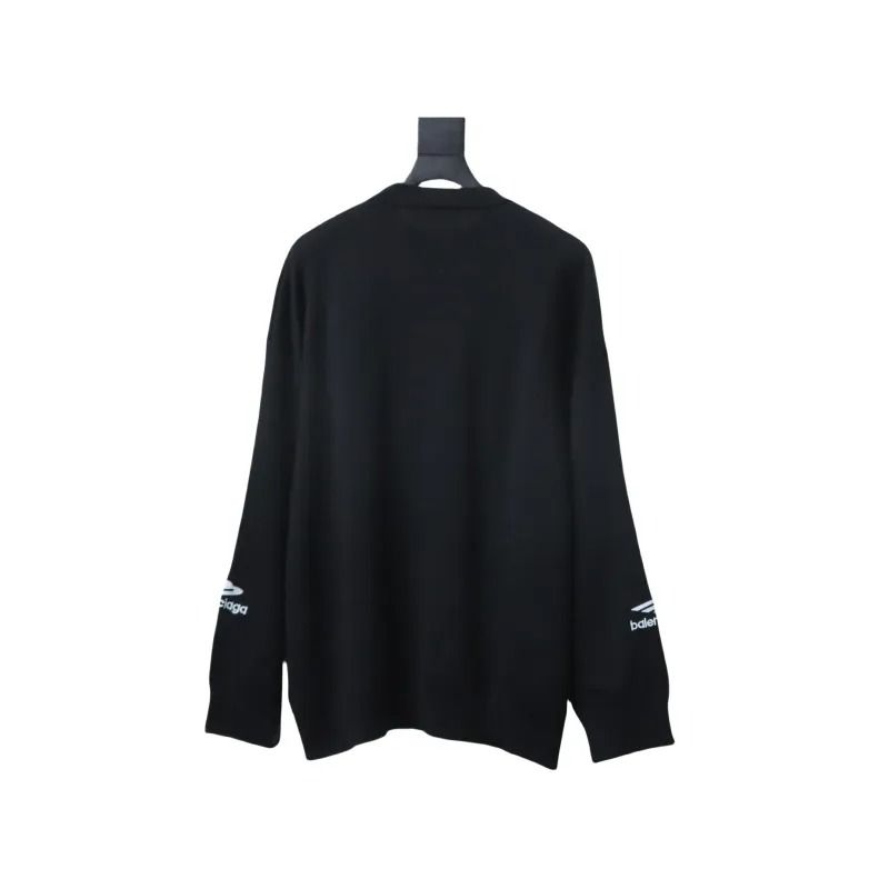 Balenciaga Embroidered Knitted Sweater