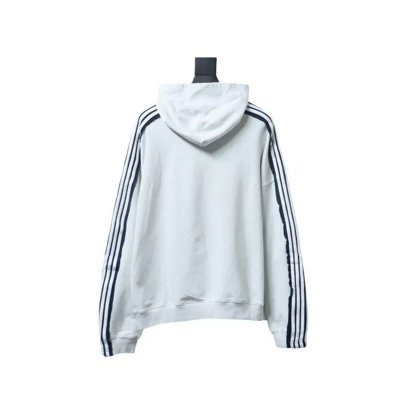 Balenciaga Hoodie Splicing Ribbon White