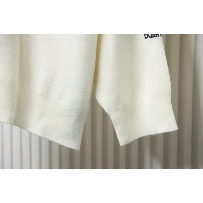 Balenciaga Embroidered Knitted Sweater