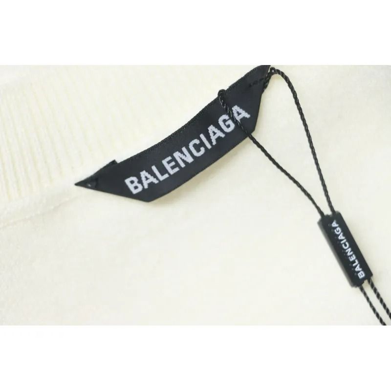 Balenciaga Embroidered Knitted Sweater