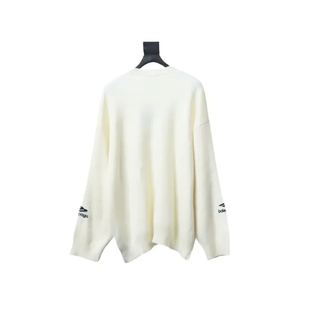 Balenciaga Embroidered Knitted Sweater