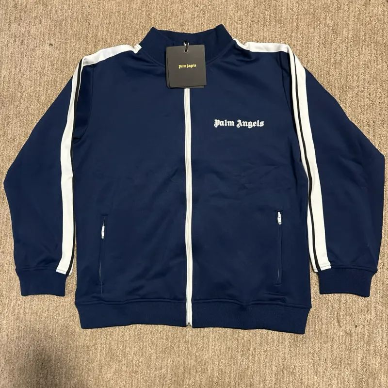 Palm Angels Tracksuit Navy Blue &amp; White