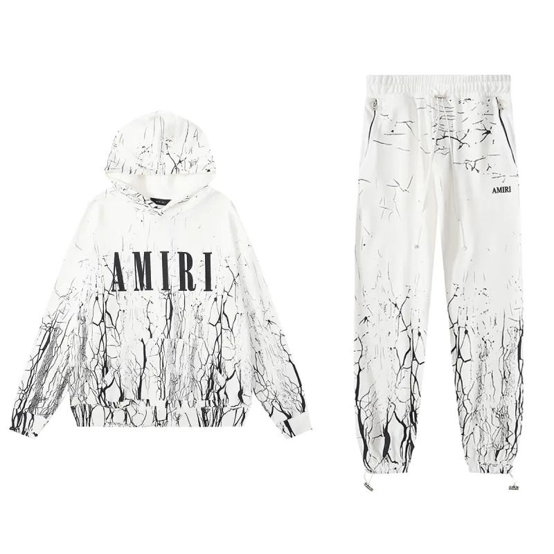 Amiri Contrast Hoodie &amp; Sweatpant Set