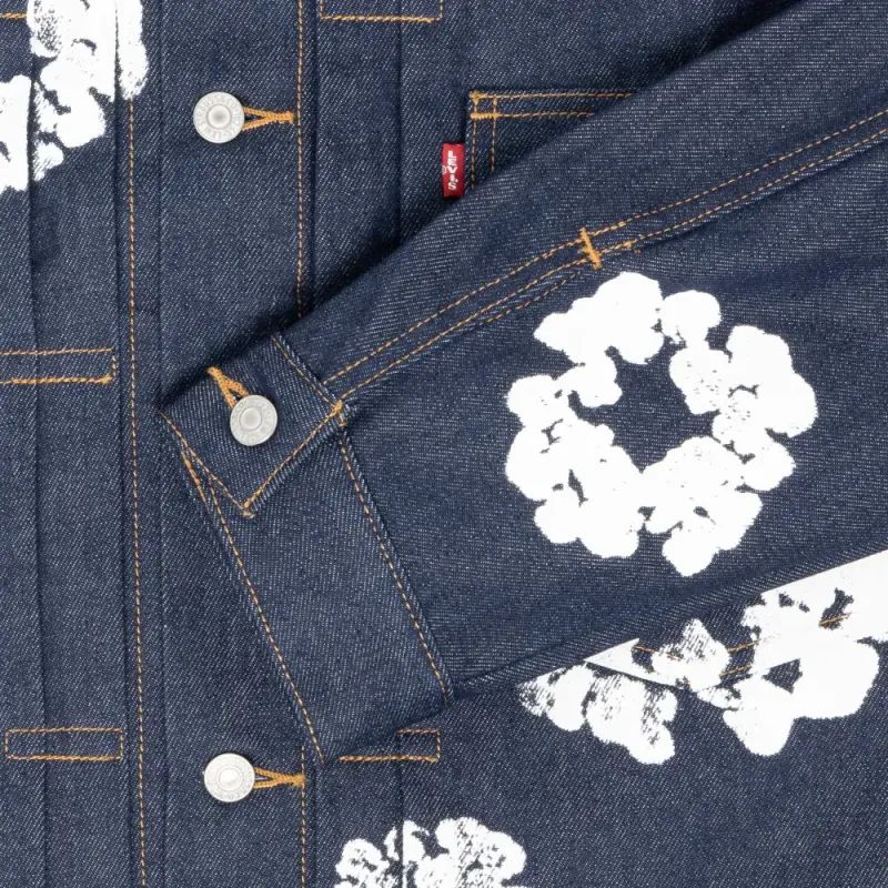 Denim Tears X 2 ALL OVER WREATH RAW Jacket