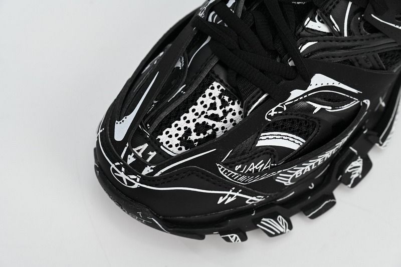 Track Black-And-White Painting