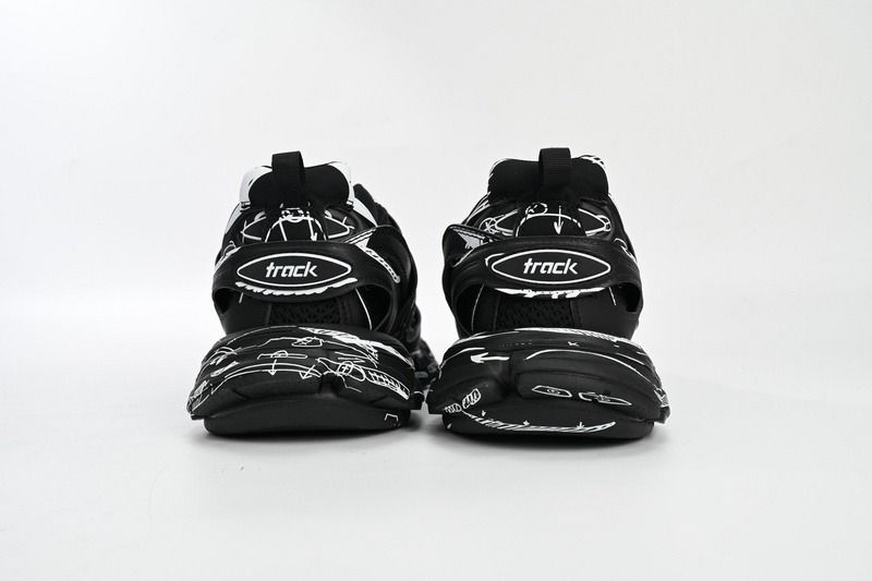 Track Black-And-White Painting