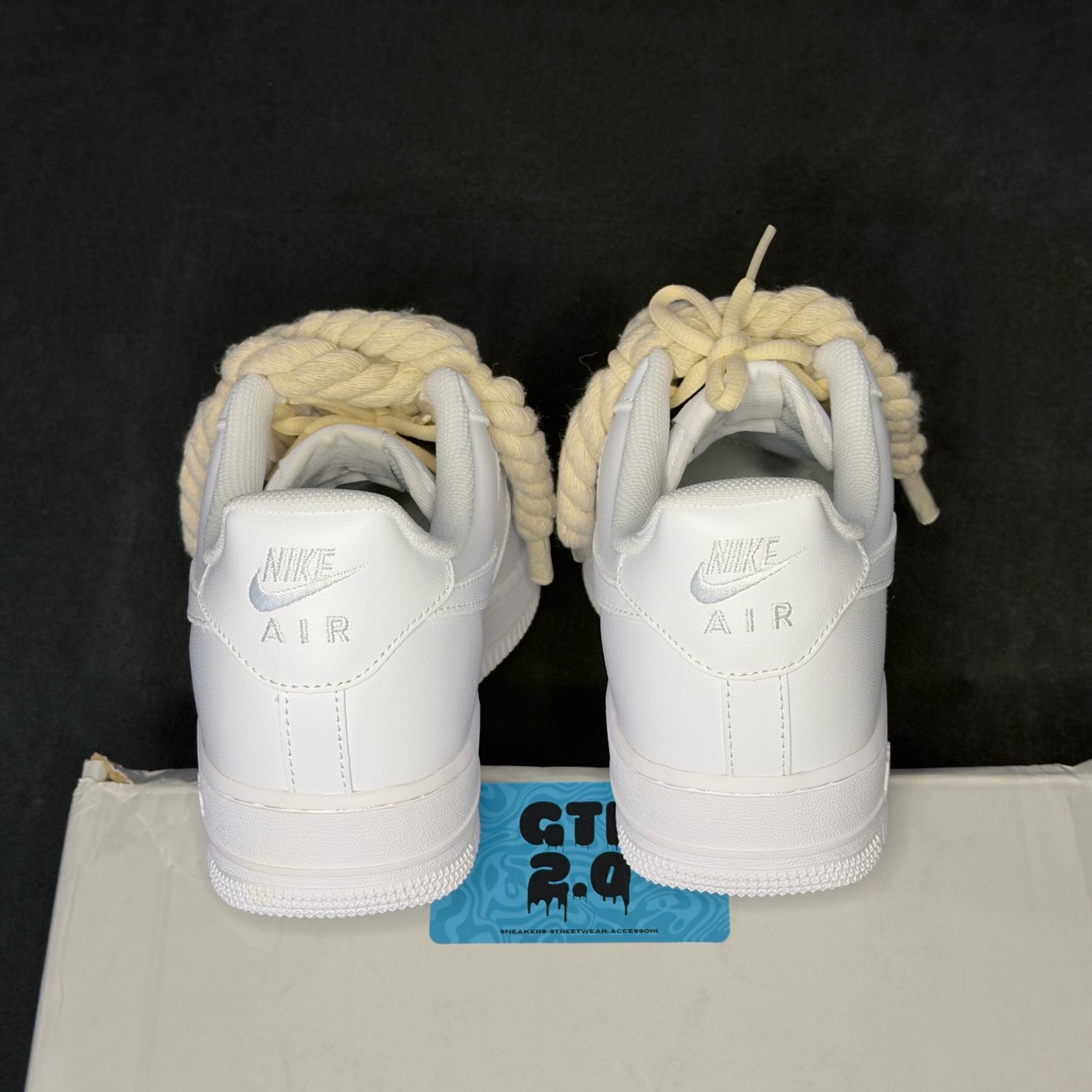 AF1 Low Chunky Rope laces White