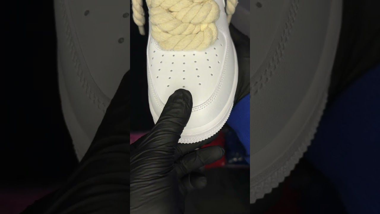 AF1 Low Chunky Rope laces White