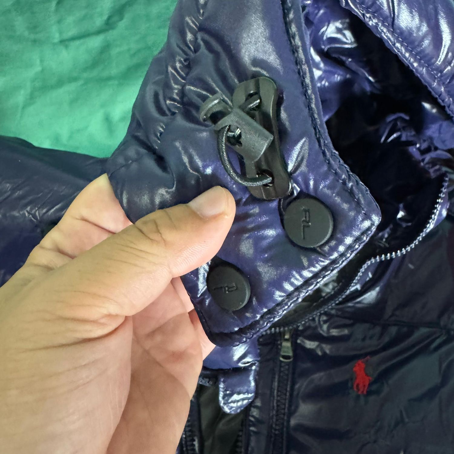 Polo Ralph Lauren The Gorham Glossed Down Jacket Blu Glossy