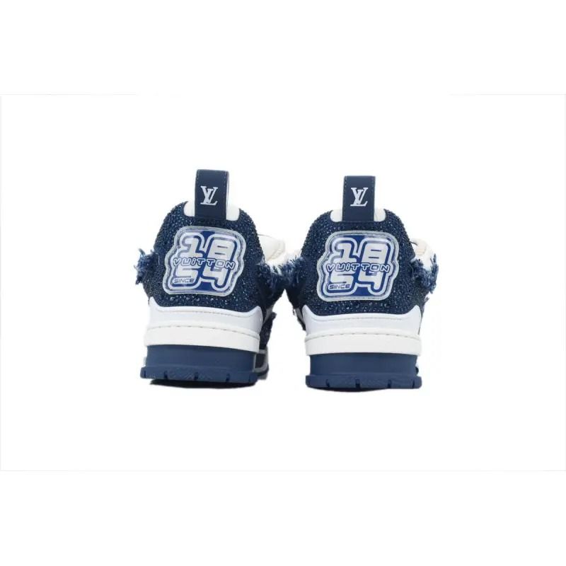 Skate Sneaker Horse Hair Blue Diamond