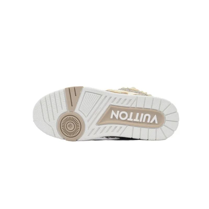 Skate Sneaker Horse Hair Apricot Diamond