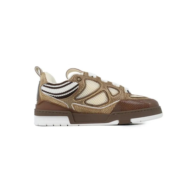 Skate Sneaker New khaki Wool Weaving New Khaki
