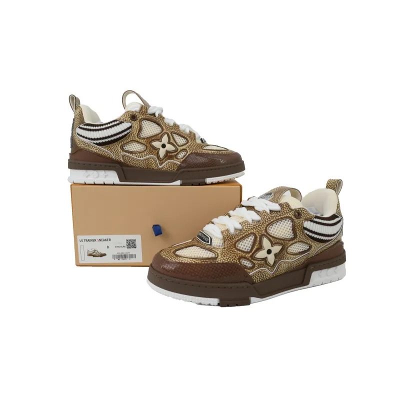 Skate Sneaker New khaki Wool Weaving New Khaki