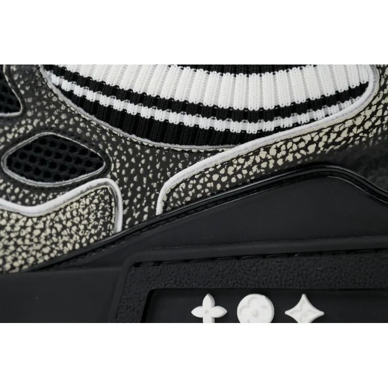 Skate Sneaker New Black Woolen Fabric New Black