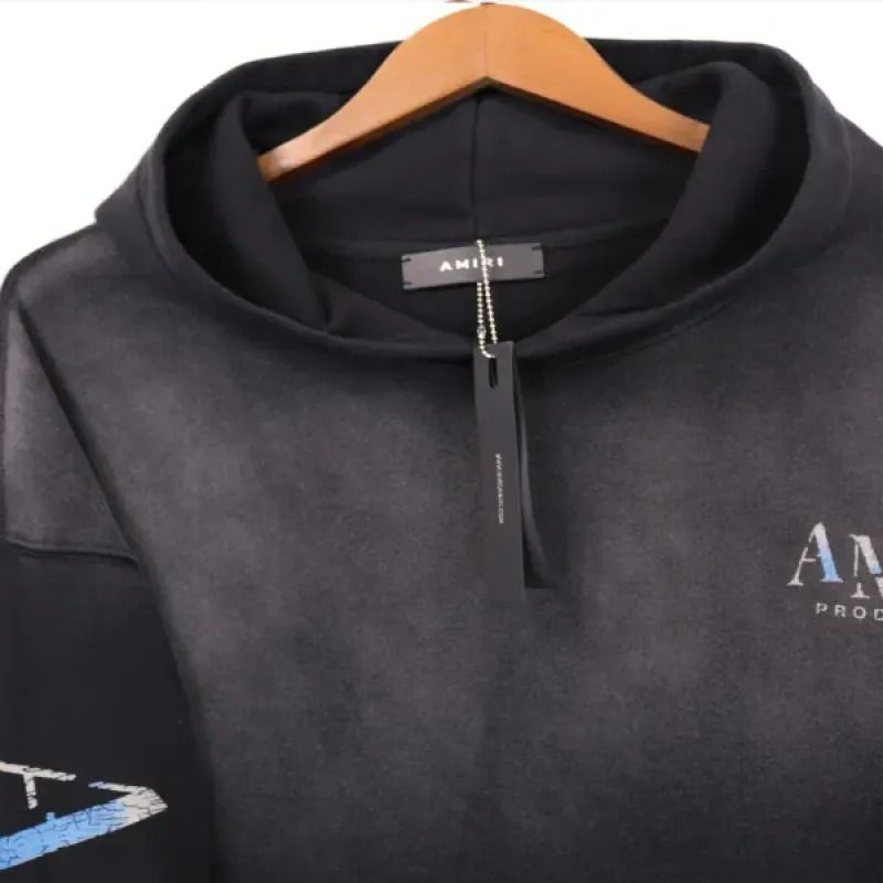 Amiri Ma Theatre Masks Hoodie Black