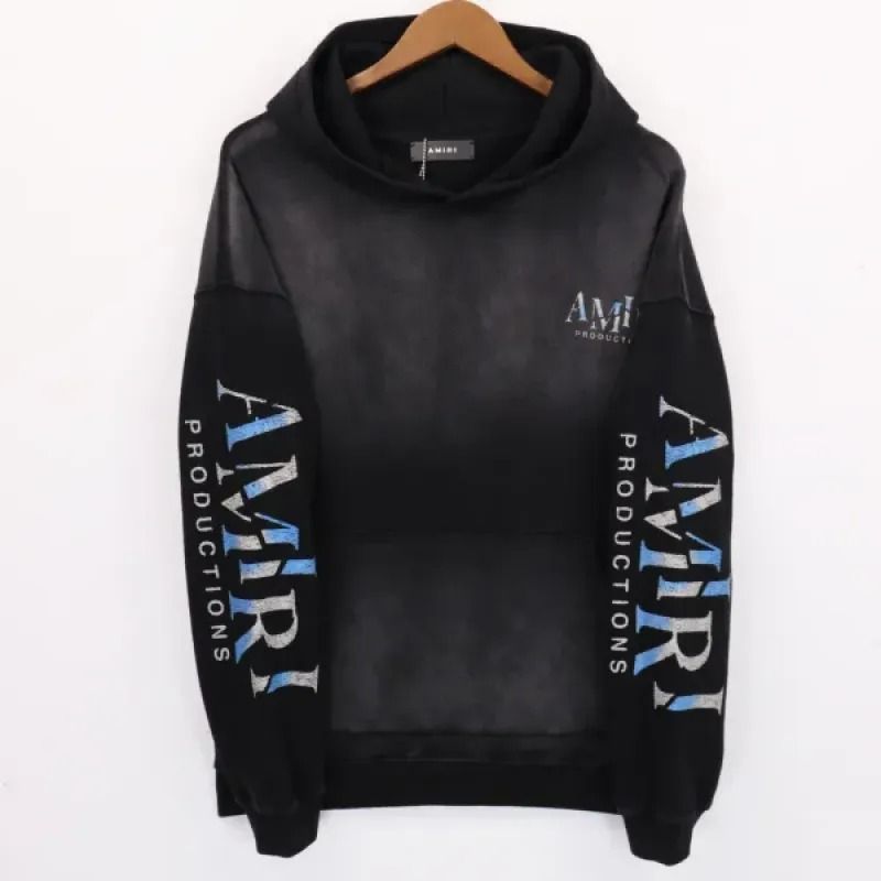 Amiri Ma Theatre Masks Hoodie Black