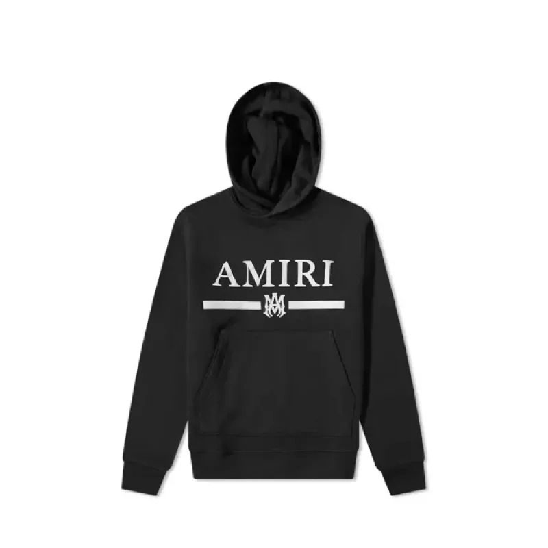 Amiri Ma Bar Logo Hoodie Black