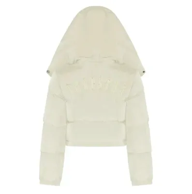 Piumino TS Irongate da donna con cappuccio staccabile -Crema