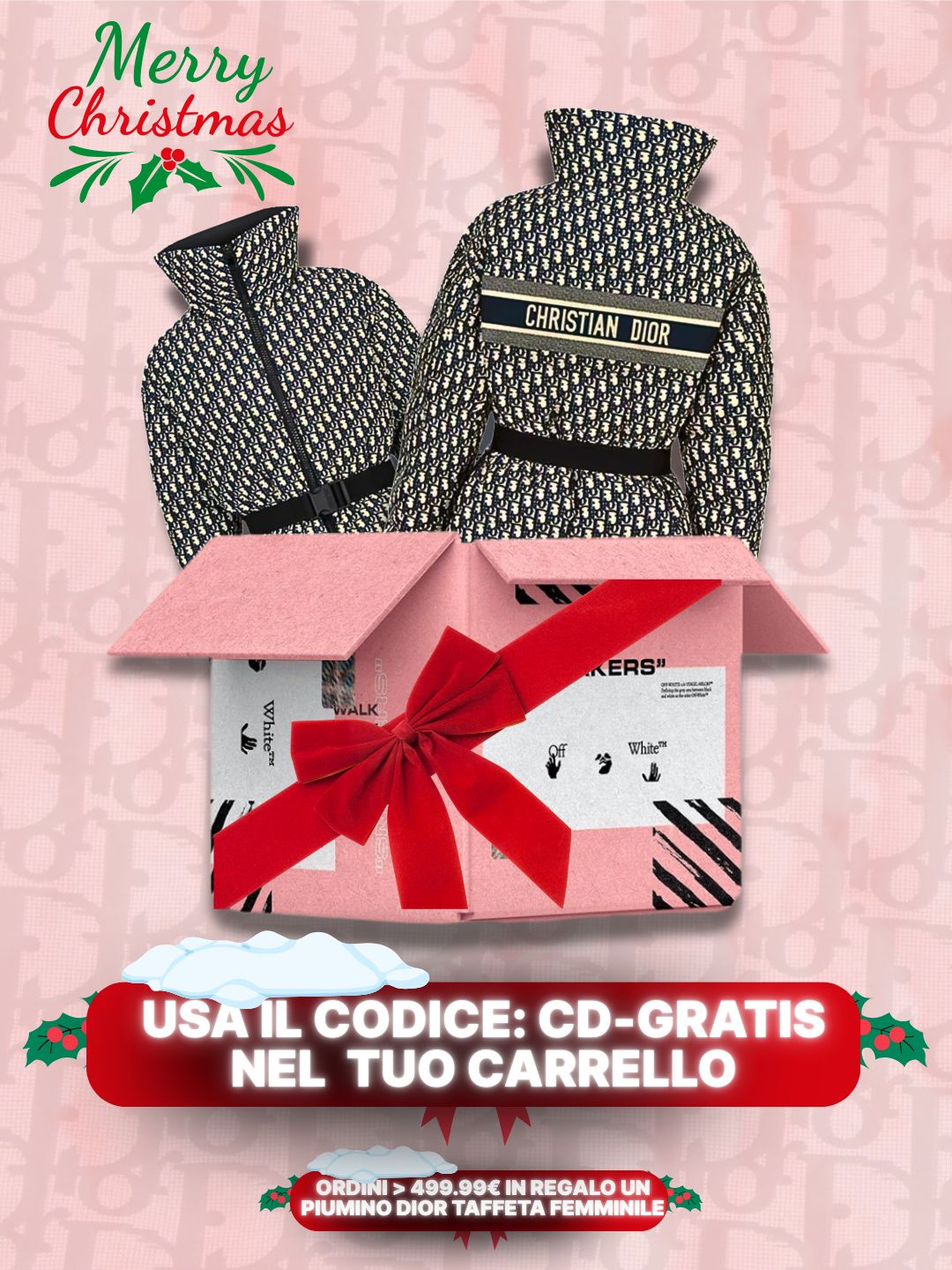 Women CD Taffeta Oblique grigio/nero