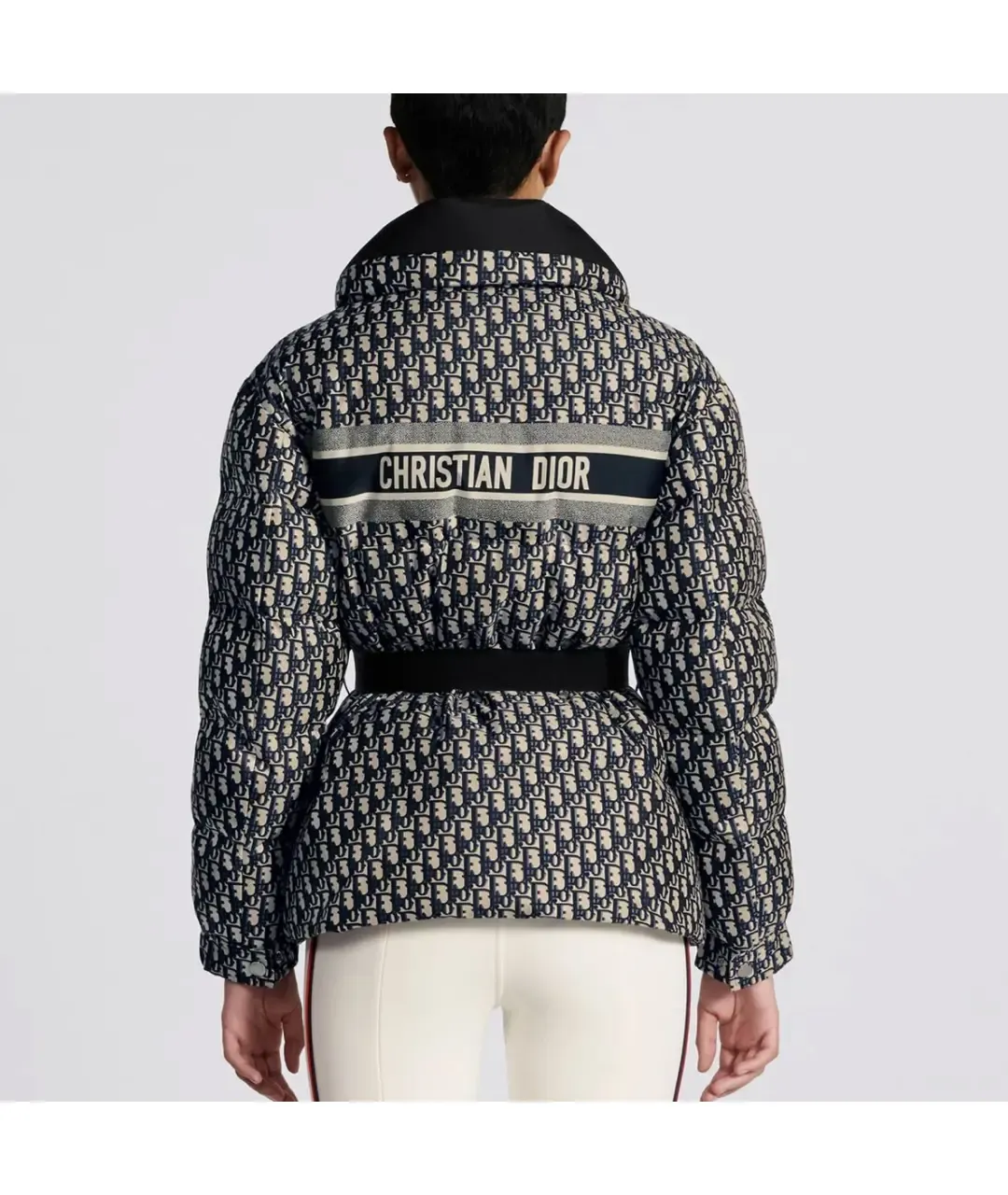 Women CD Taffeta Oblique Jacket grigio/nero