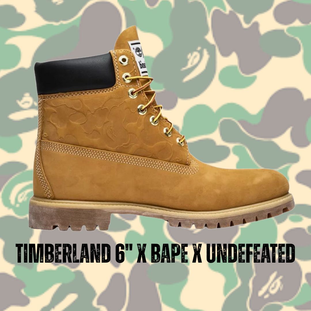 TIMBERLAND 6" x Bape x Undefeated