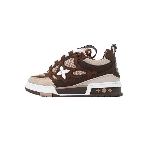 Skate Sneaker White Brown