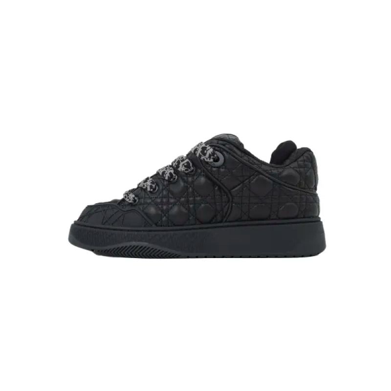 B9S Skater Sneaker Black Quilted Cannage Calfskin